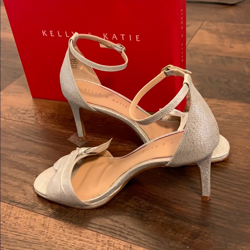 Kelly and Katie silver shoes